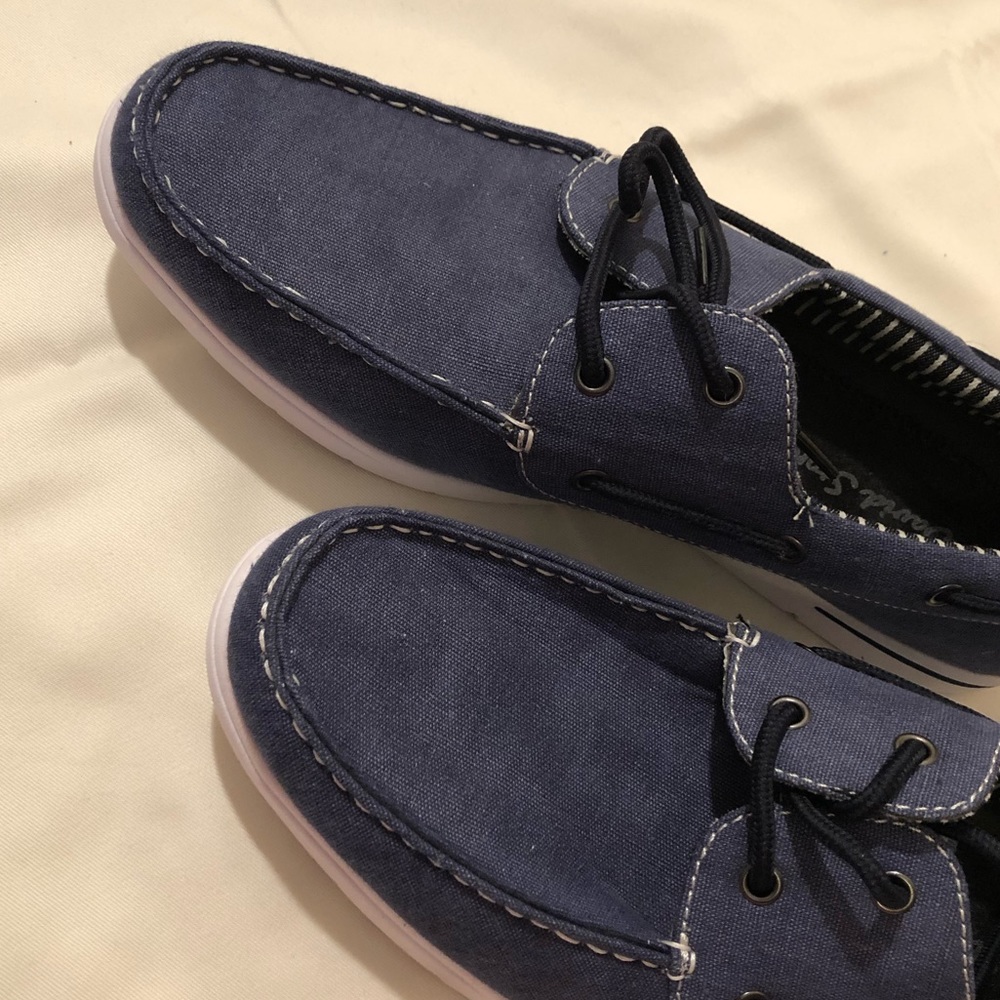David Stone Denim Boat Loafer/ Shoe - Picture 5 of 14
